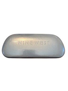 Nine West Gray Hard Shell Eyeglasses Case - Durable & Compact Storage Solution